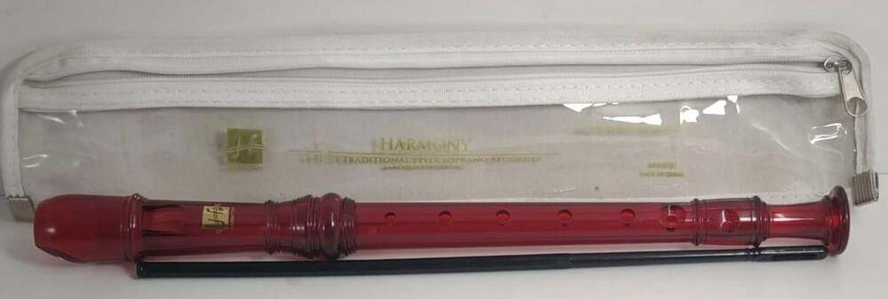 Harmony H403R,  2-Piece Traditional Style Soprano Recorder Baroque Fingering